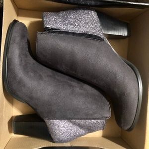 Glitter Heel Bootie